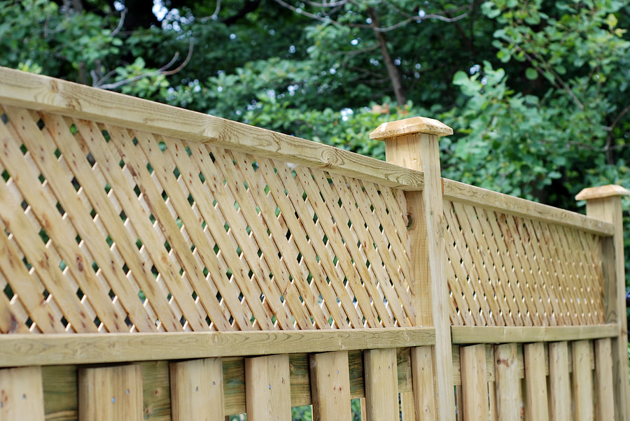 a residential wood fence